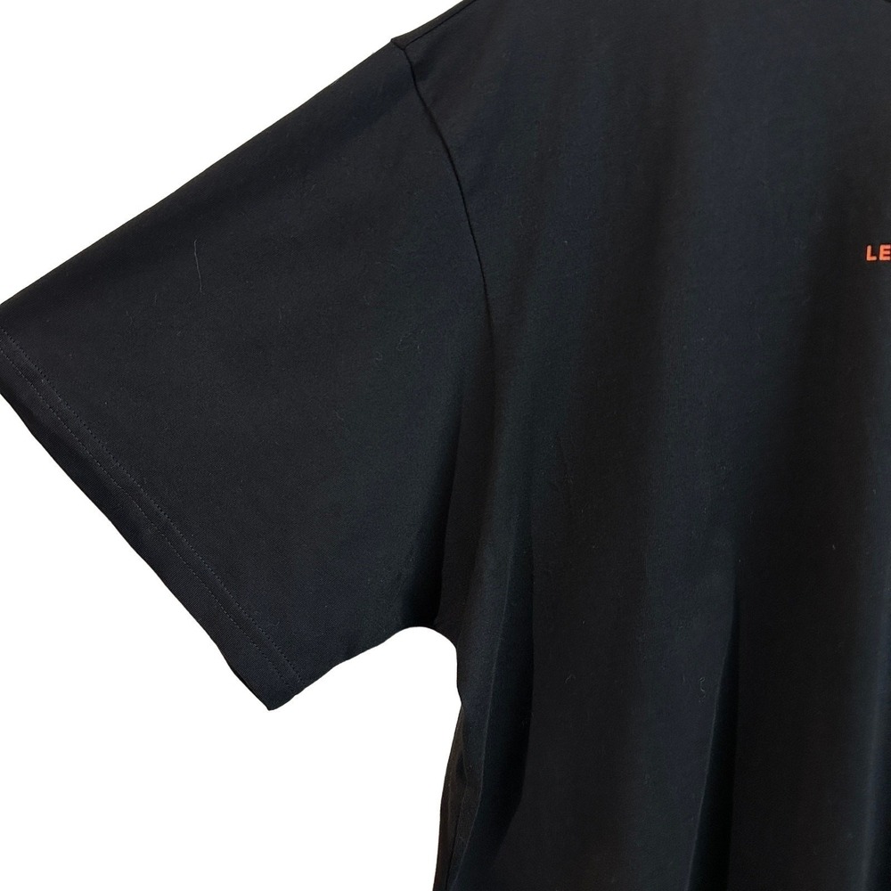 Les Benjamins Womens S Oversized Tee Black Cotton Logo T-Shirt - Picture 4 of 7